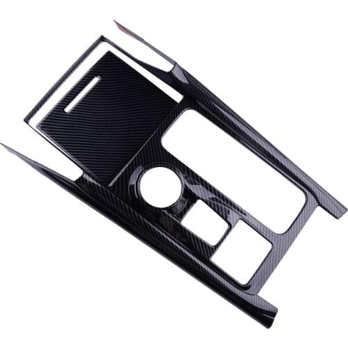 Interior Gear Shift Box Panel Cover Trim Frame Decor ABS Carbon Fiber Texture Fit For Ford Explorer 2020 2021 Left Hand Drive