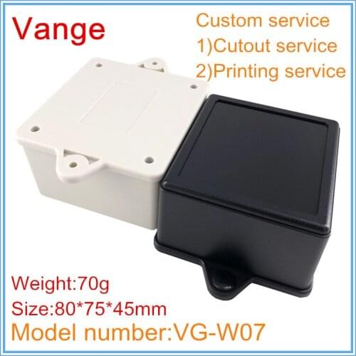 1pcs/lot cable outlet junction box 80*75*45mm ABS plastic instrument housing diy case for apparatus wire connector