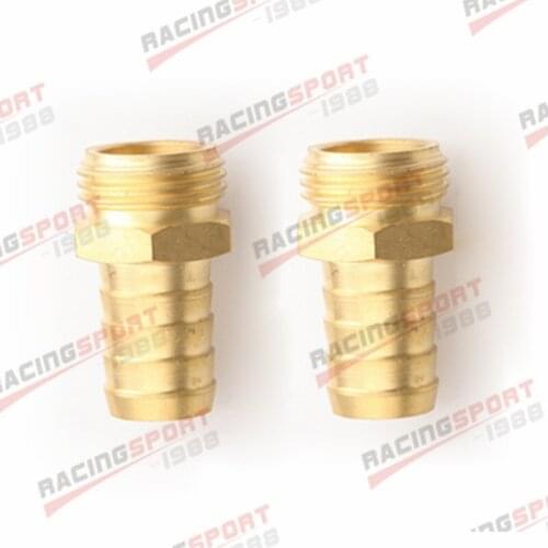 2 pcs 3/4'' NPS to 3/4'' Barbed Brass NPS Male to Barbed Straight Thread Pipe Fitting