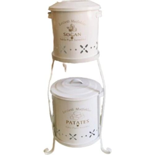 2 layer Midi Length Lama Potato Soğanlık White