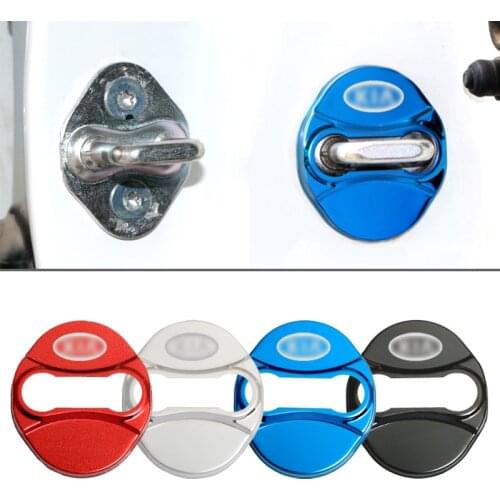 4Pcs/Set Car Door Lock Cover Stainless Steel Interior Decoration Accessories Lock Guarantee Cover For Kia Sportage R Accessories