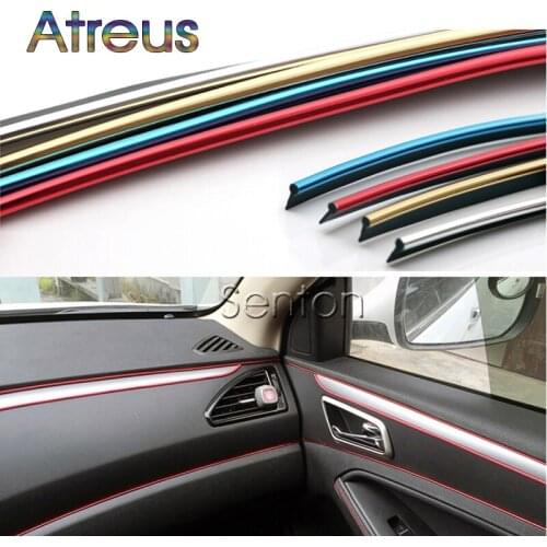 Atreus Car Interior Decoration Moulding 5M For Peugeot 301 307 206 308 407 207 2008 3008 508 406 208 For Citroen C4 C5 C3 C2