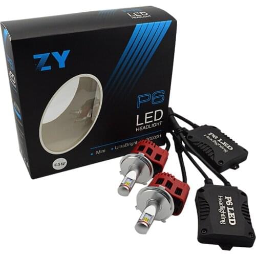 45W Car led headlight H1 H3 H7 H8 H16 P6 Car led headlight for all cars and motorcycles