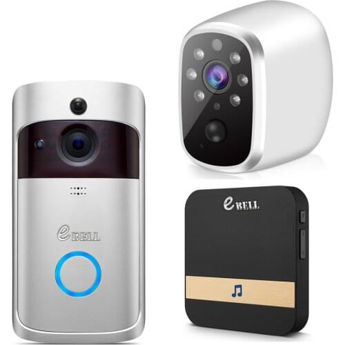 Battery Power Longtime Standby Wireless WIFI Doorbell IP Camera APP Remote Control