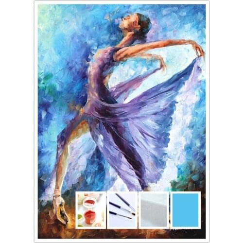 Frameless diy paintings by numbers wall decor diy picture oil painting on canvas for home decor 4050 dance of angels