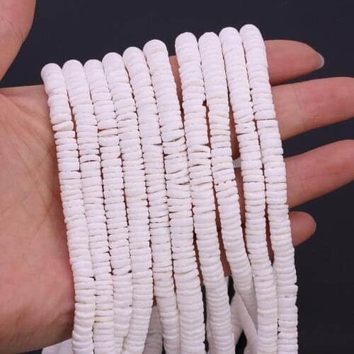 Trendy Natural Shell Beads Seashell Clasp Sheet Shape Loose Spacer Beads for Jewelry Making DIY Charms Necklace Bracelet 38cm