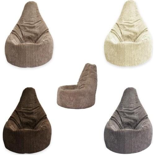 Lazy Bean Bag Sofa Chair Cover No Filler Comfy Pouf Bed Futon Ottoman Cama Floor Seat Tatami Puff