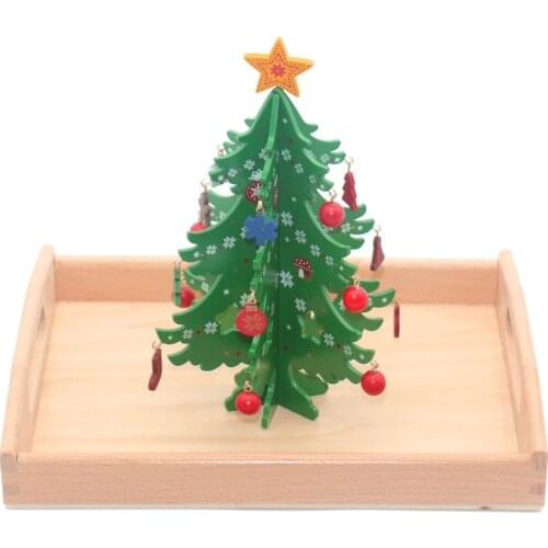 Wooden Tray Montessori Educational Toys for Baby Gift Montessori Material Sensory Baby Girl Toys for Baby Boys 1 Year H2766F