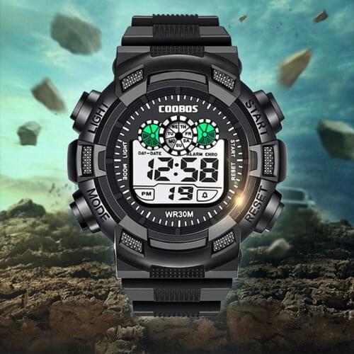 Kids Watches For Boy Bracelet Led Digital Sports Watch Men Silicone Rubber Watch Children Luminous WristWatch Clock Gift Relogio