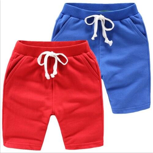 Kids Boy Pants Hot Selling Solid 8 Colors Kids Trousers Children Pants Boys Girls Summer Beach Loose Shorts Retail size 80-150cm