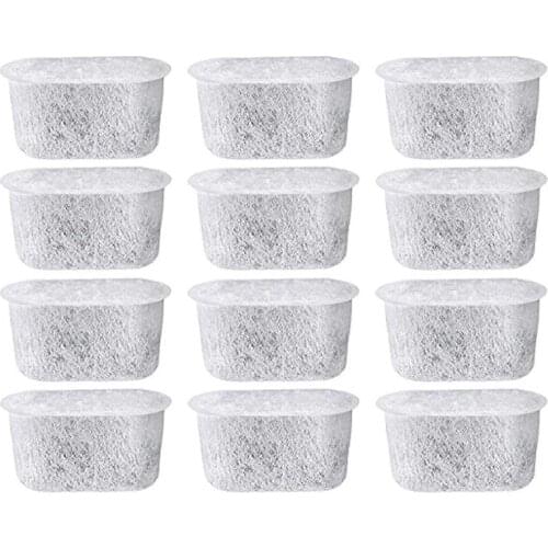 EAS-12 Pack Charcoal Water Filters for Cuisinart - Removes Chlorine, Odors From Water for Cuisinart Coffee Machines