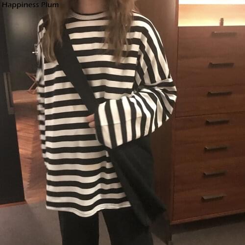 Женские полосатые футболки Happiness Plum China At AliExpress