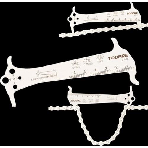 MTB Bike Chain Wear Indicator Three-in-one Chain Measurement Checker Ruler Bicycle Chains Gauge Portable Caliper Cycling Parts