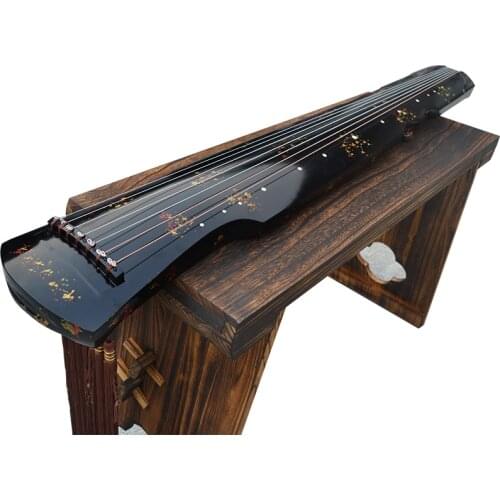 Chinese Guqin Fuxi /ZhongNi HunDun Style Lyre 7 Strings Ancient Zither Chinese Musical Instruments Zither Guqin Send Study Book