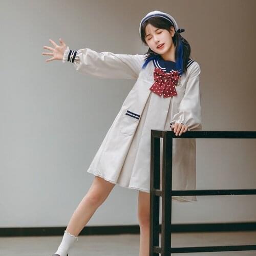 Sweet Japanese Lolita Girl Kindergarten Cute Kid Fairy Style Dress JK Uniform Tender Girl Lolita Bowknot Elegant Woman Cos Dress