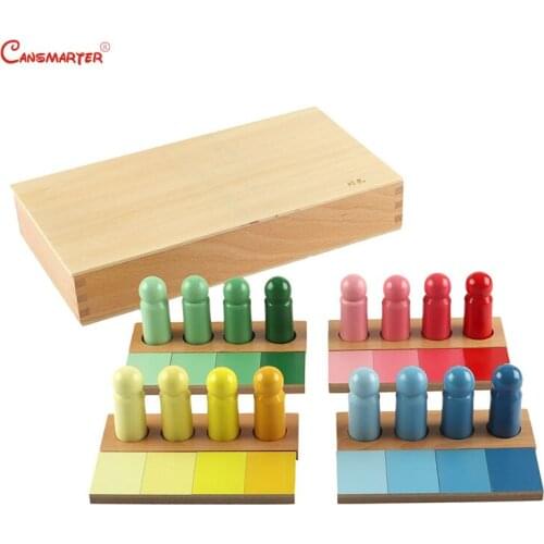 Montessori Color Resemblance Sorting Task Wood Early Education Kids Toy Wooden Color Exercises With Box Game Sensory SE054-NX3