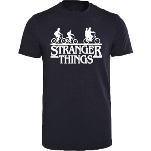Summer 2020 men T-shirt retro short sleeve casual round neck stranger things print men shirt Muscle Fitness T-shirt men top