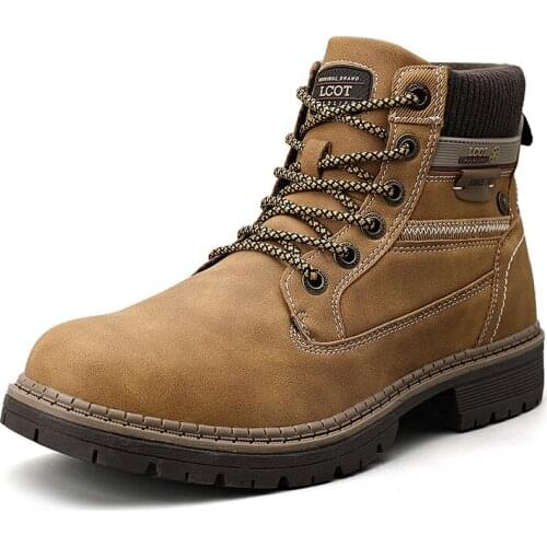 Top Quality Leather Mens Boots Pop Retro Style Mens Ankle Boots Design Men Vogue Boot Ankle Shoes Winter Autumn Footwear