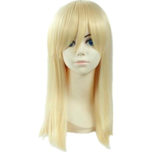 Attack on Titan Krista Lenz Christa Short Blonde Kyojin Renz Heat Resistant Synthetic Hair Cosplay Costume Wig