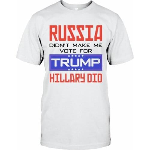 RUSSIA DIDN'T MAKE ME VOTE FOR TRUMP Womens T-Shirt