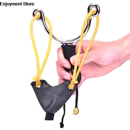 Fishing Bait Slingshot Thrower Stainless Steel Elastic Powerful Catapult Slingshot Carp Fishing Bait Thrower
