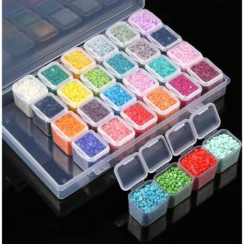 5D Diy Diamond Painting Tools Diamond Jewelry Box Rhinestone Embroidery Crystal Bead Storage Box Accessories Container