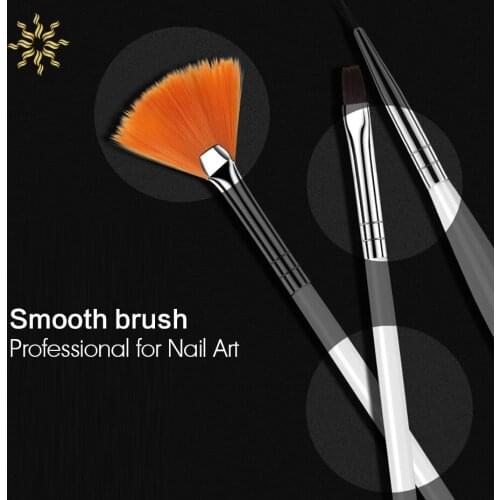 UV Gel Acrylic Nail Art Brush Tool Set Nail Ombre Brush for Manicure Drawing Pen Point Nail Design Painting Pen Manicure Tool