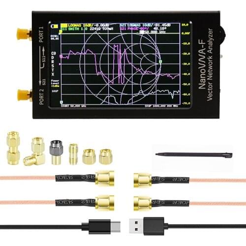4.3 inch NanoVNA-F NanoVNA Vector Network Antenna Analyzer VNA HF VHF UHF + IPS LCD + Metal Case V3.1 Version 4.3 inch NanoVNA