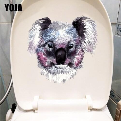 YOJA 23.5×22.6CM Hand Drawn Koala Classic Home Living Room Wall Stickers Mural Fashion WC Toilet Decor T1-2723