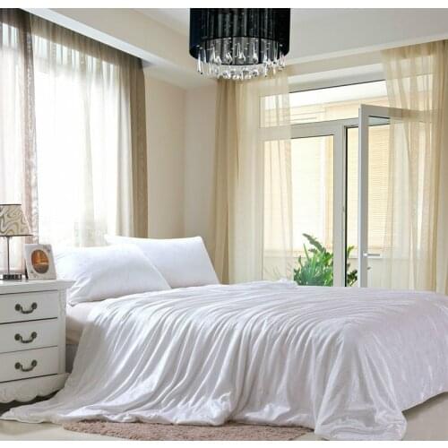 Winter / Summer 100% Pure Mulberry Silk Natural Blanket / Quilt / Bedding / Down Filling