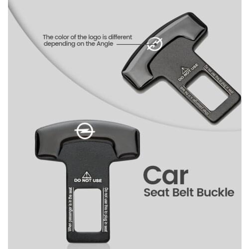 1/2PCS Quality Alloy Car Seat Belt Cover Clip Safety Belt Plug For OPEL Corsa Insignia Astra H G J Antara Meriva Zafira Interior
