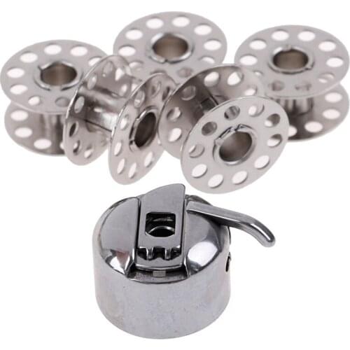 6pcs Metal Bobbins Spool Sewing Craft Tool For Sewing Machine Sewing Threads Empty Bobbins Sewing Accessories