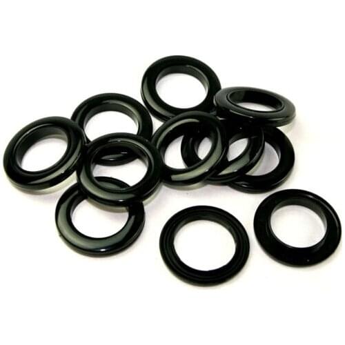 80set 42mm Plastic Curtain Eyelets and Rings Clips Grommets White or Black big size eyelet