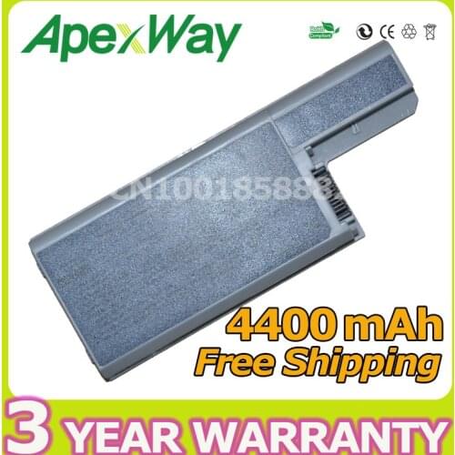 Apexway 4400mAh Laptop Battery for Dell MM168 XD736 YD626 D531N D820 D830 M4300 M65 451-10326 DF192 DF230 DF249 FF232 GX047