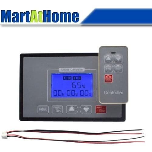 ARGEDO 60A Digital Tachometer Speed Regulator with LCD screen and Wireless Remote Controller for PWM DC Motor 12V 24V 36V 48V