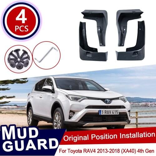 For Toyota RAV4 RAV 4 XA40 40 2013~2018 Car Mud Flaps Front Rear Mudguard Splash Guards Fender Mudflaps Flap 2014 2015 2016 2017