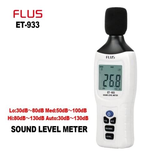 FLUS Sound Level Meters Digital Professional Sound Level Meter Sonometros Noise Audio Level Meter 30-130dB Decibels Meter