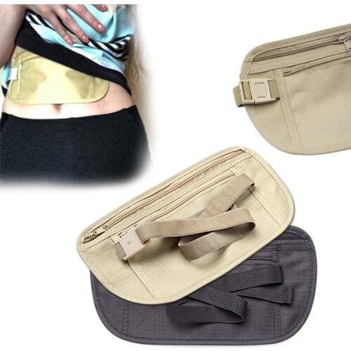HOT Invisible Travel Waist Packs Waist Pouch for Passport Money Belt Bag Hidden Security Wallet Gifts