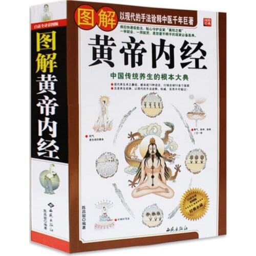 The Yellow Emperors Classic of Internal Medicine with picture explained,Chinese traditional health classic books,easy to learn