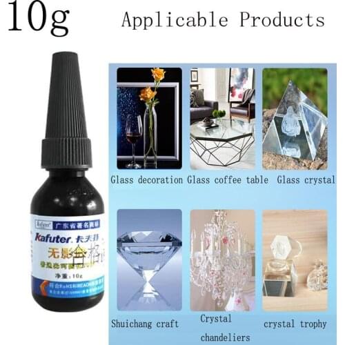 Kafuter UV Glue 10ML UV Glue Curing Adhesive Transparent Crystal Glass Repair Liquid Glue DIY Jewelry Mold Glue Diy Panel Glue