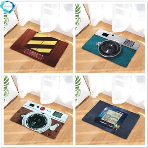 Camera Mats Anti Slip Floor Carpet 3D Tape Pattern Print Doormat for Bathroom Kitchen Entrance Rugs Home Decoration 40x60cm
