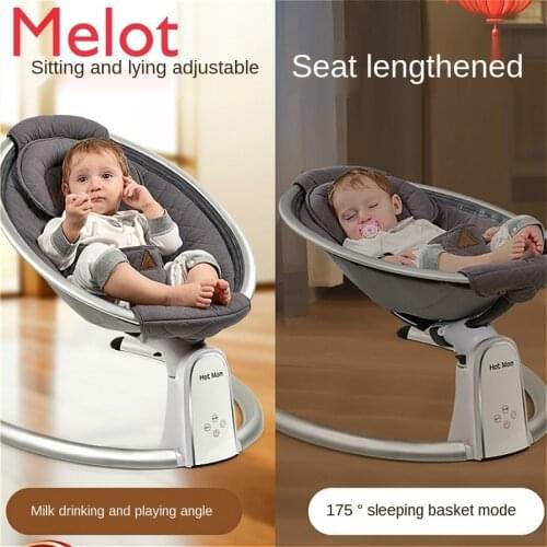 High-End Luxury Baby Caring Fantstic Product Rocking Chair Newborn Comfort Rocking Chair Adjustable Sleeping Electric Cradle