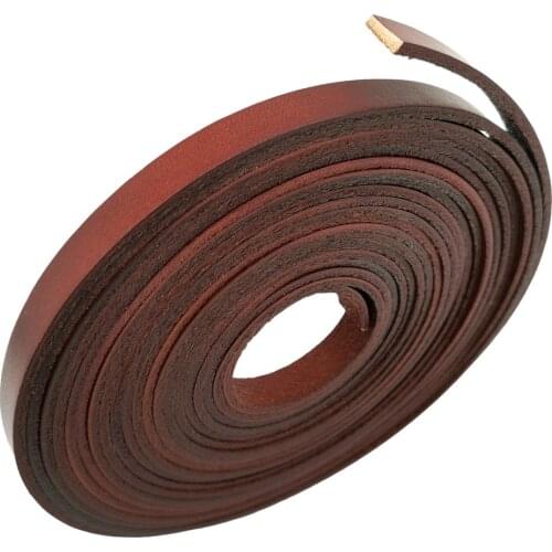 5 Yards Antique Brown Genuine Leather Band Leather Strip 10mm Flat 2mm Thick Cow Hide Jewelry Making Bracelet Cord