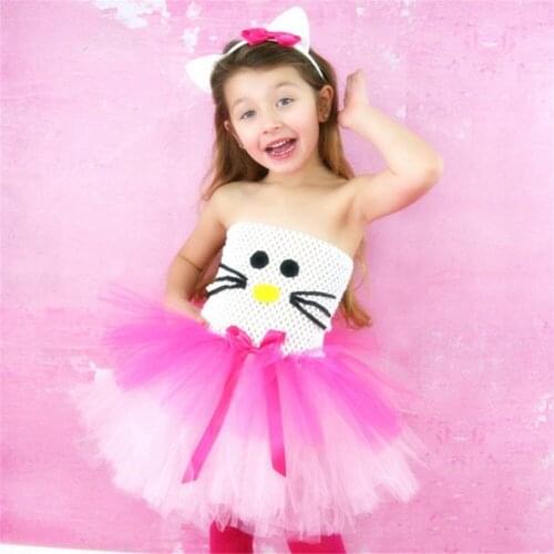 Toddler Girl Summer Dress Baby Childrens Clothing handmade Cartoon Tutu Dresses for kids Flower girls Wedding Party Clothes