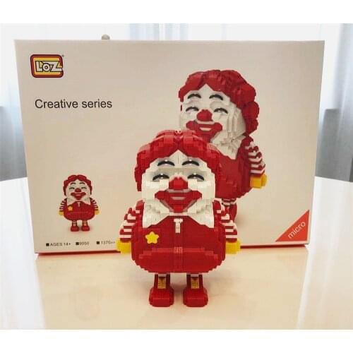 LOZ Mini Blocks Cartoon Chown Building Bricks Toy Joker Anime Auction Figure Juguetes Children Toy Gifts for Girls Present 9050