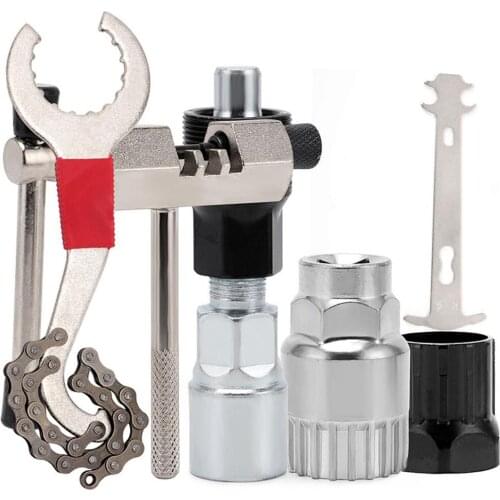 Multifunctional Bicycle Repair Tool Kits Chain Breaker Flywheel Remover Crank Puller Wrench MTB Road Bikes Maintenance Tools