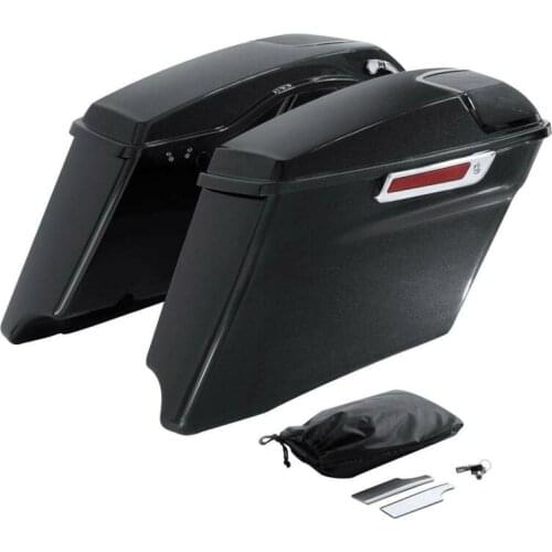 Motorcycle 4" Painted Extended Saddlebag For Harley Touring CVO Street Electra Glide Road King FLT FLHT FLHTCU 2014-2020