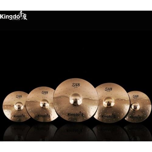Kingdo B8-SN8 series 5pcs 14"+16"+18"+20" cymbals set for drums