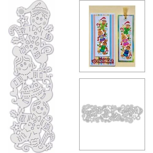 2020 New Merry Christmas Metal Cutting Dies Gingerbread and Festive Die Scrapbooking For Crafts Greeting Card Making no Stamps