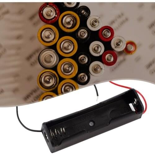 Durable One 18650 Battery Holder 1 Section With Line 18650 Battery Box 18650 Lithium Battery Box Single Section 3.7V